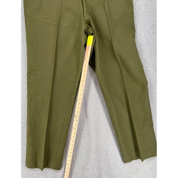 VINTAGE MENS FIELD WOOL M-1951 COMBAT TROUSERS KOREA MEDUIM LONG ARMY PANT - Picture 5 of 9